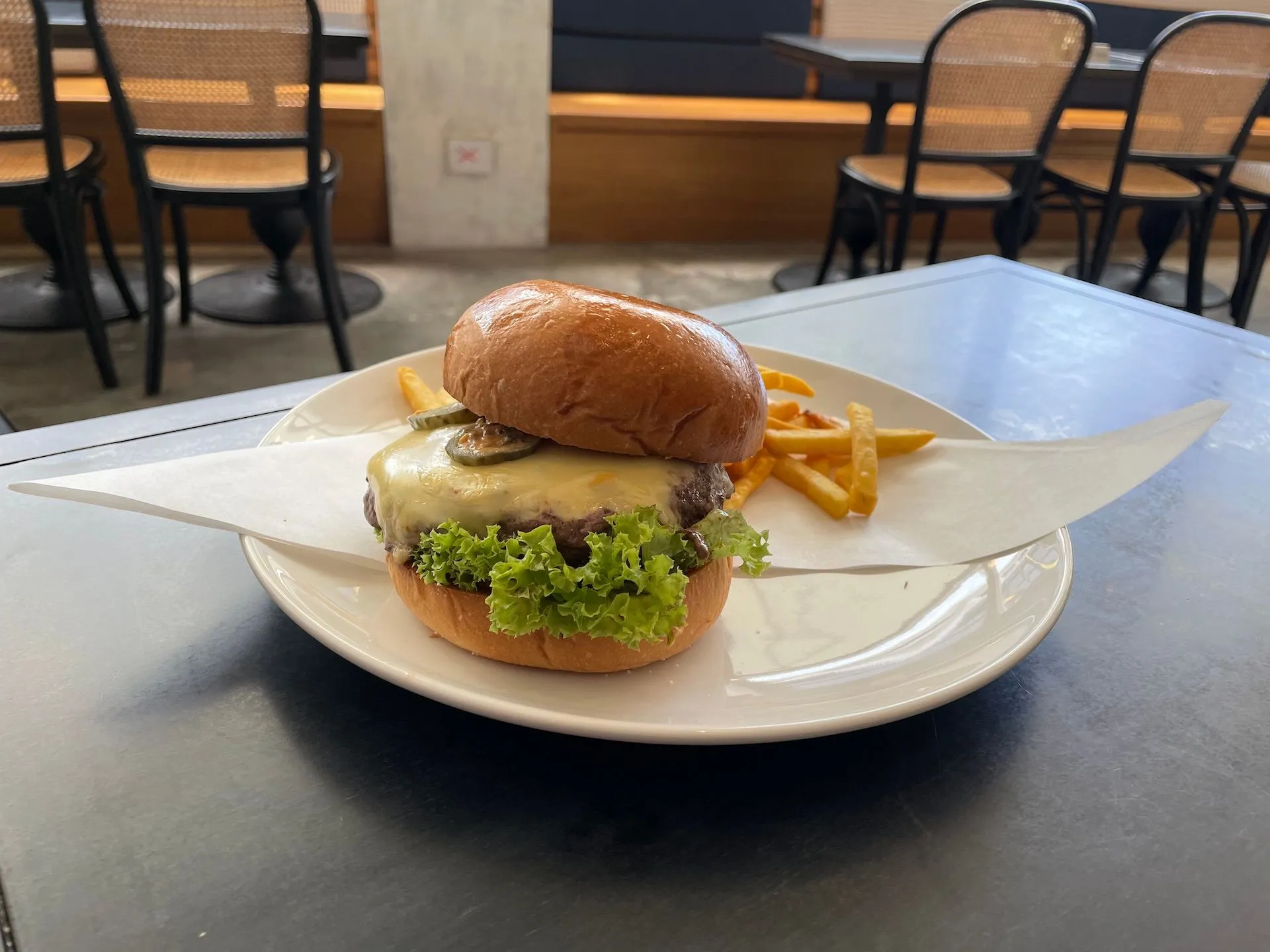 Beef Burger at Bistro G