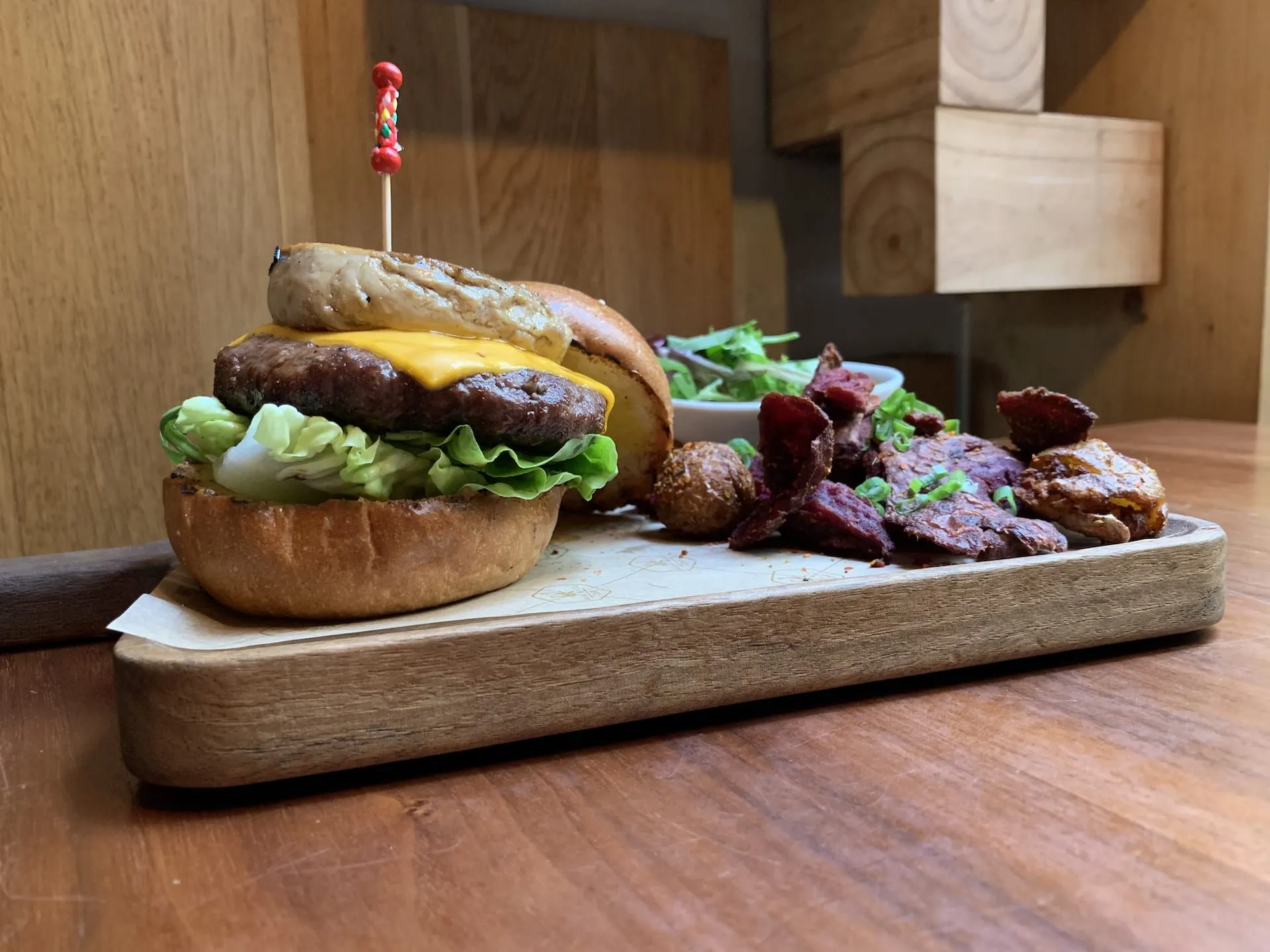 Bird's Signature Burger at Birds of a Feather