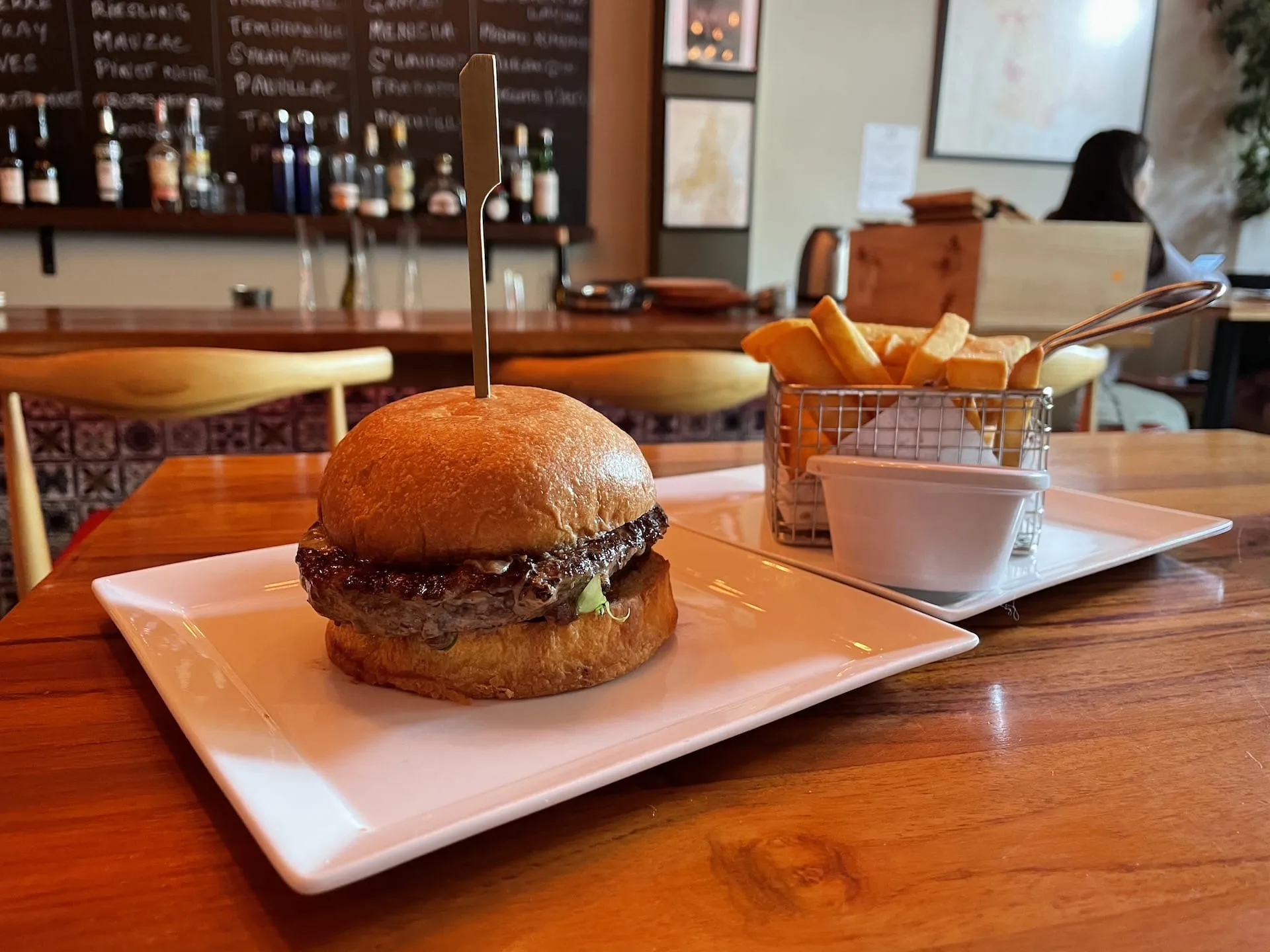 Black Angus Beef Burger at 13% Wine Bistro