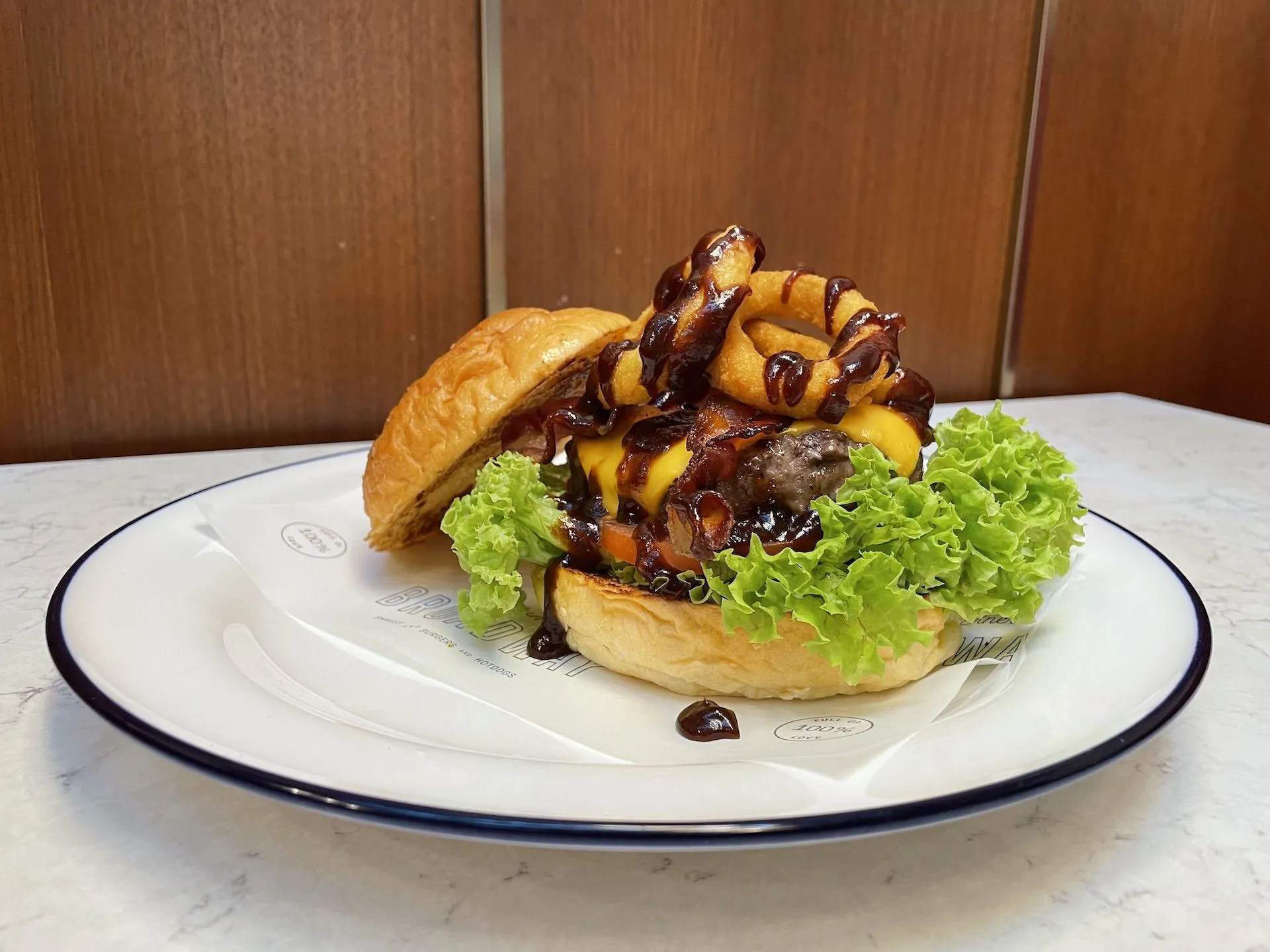 BBQ Beef Burger at Broadway American Diner