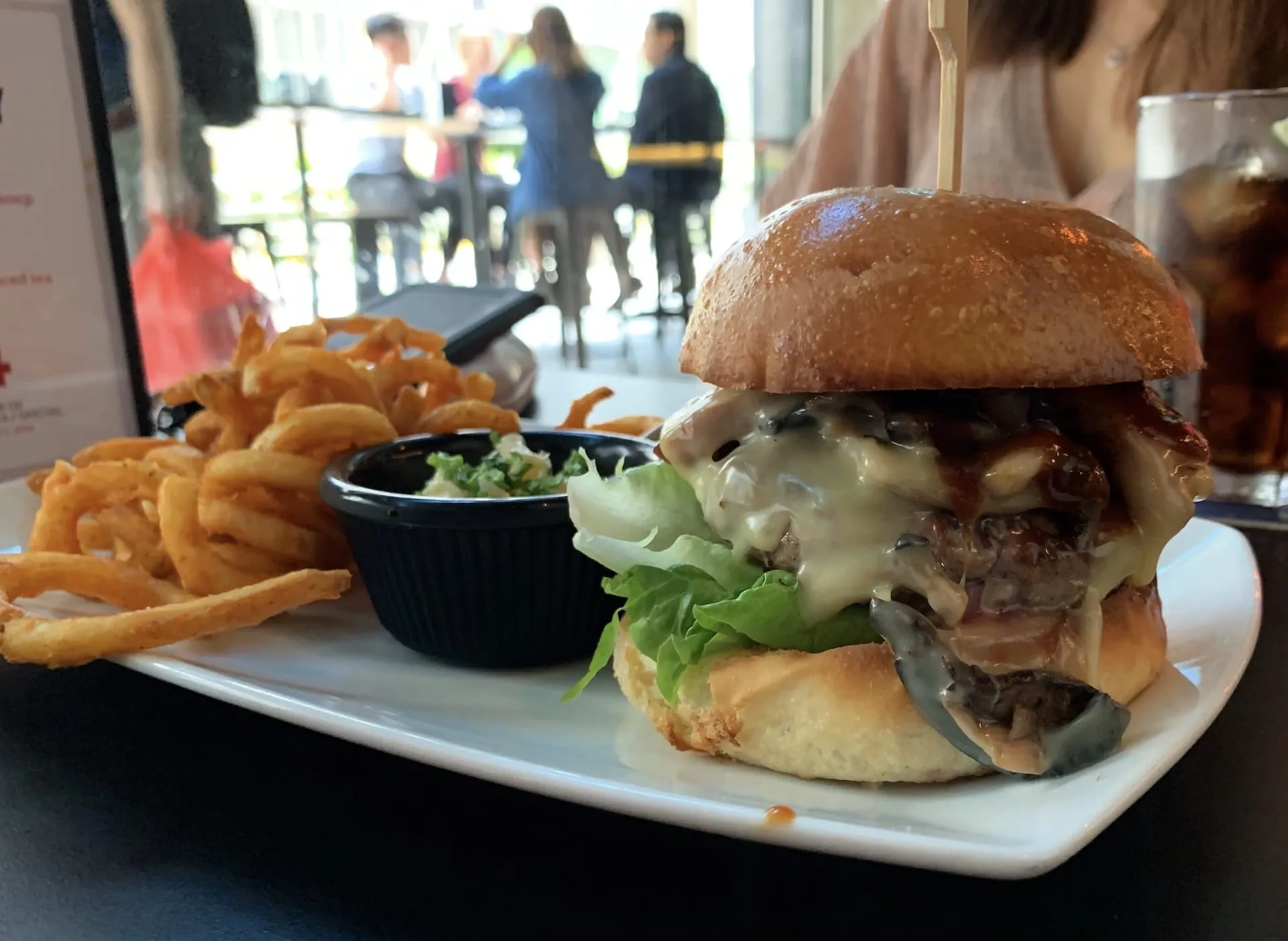 Cheeseburger at Rookery Capital Tower
