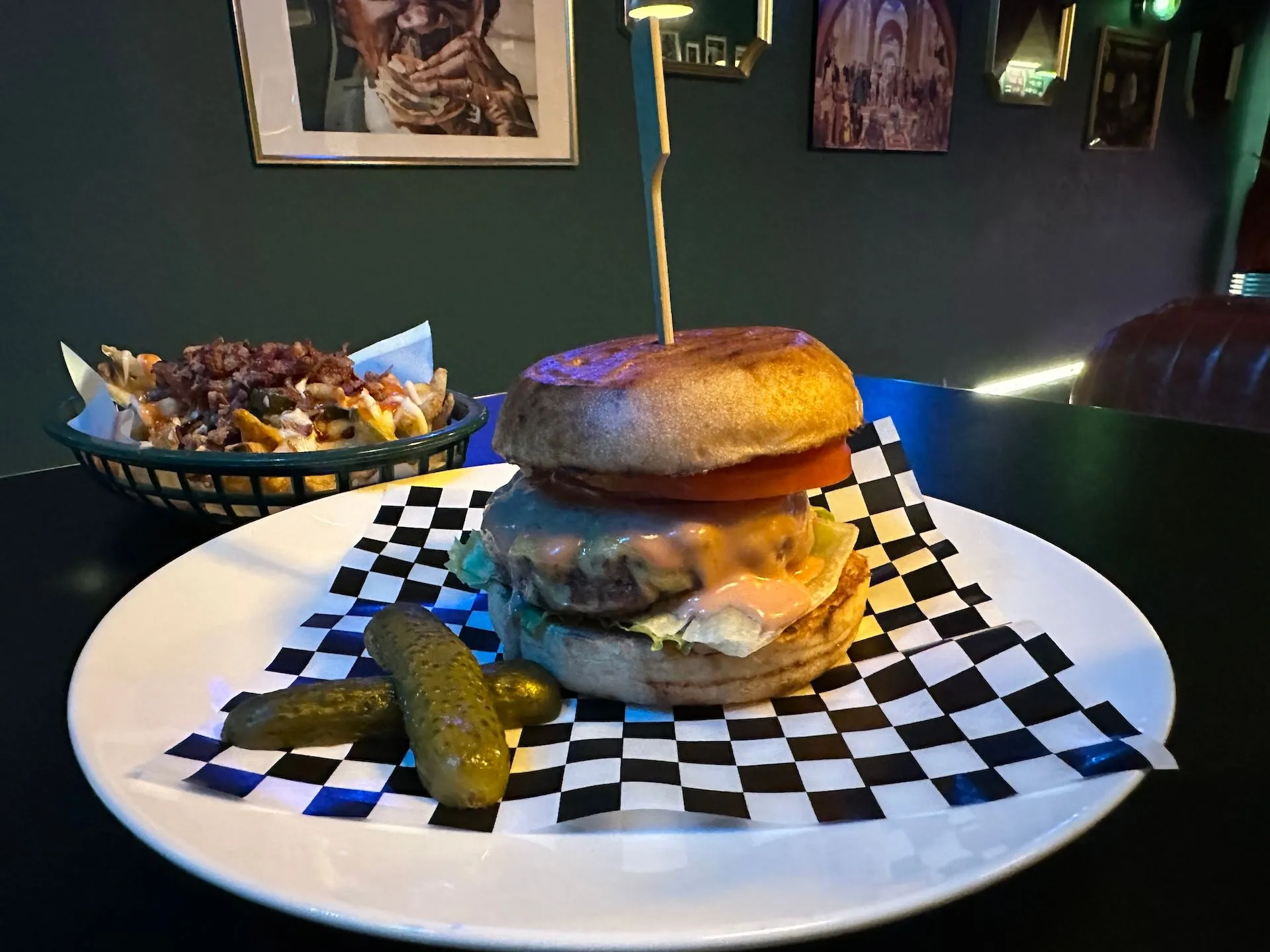 Signature Cheeseburger at The Bank