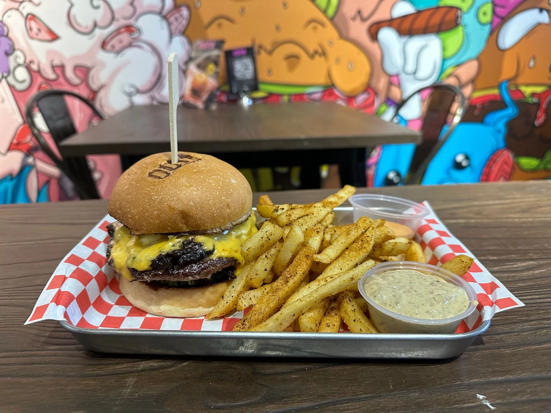 Classic Cheese Burger at Out Of The Bun