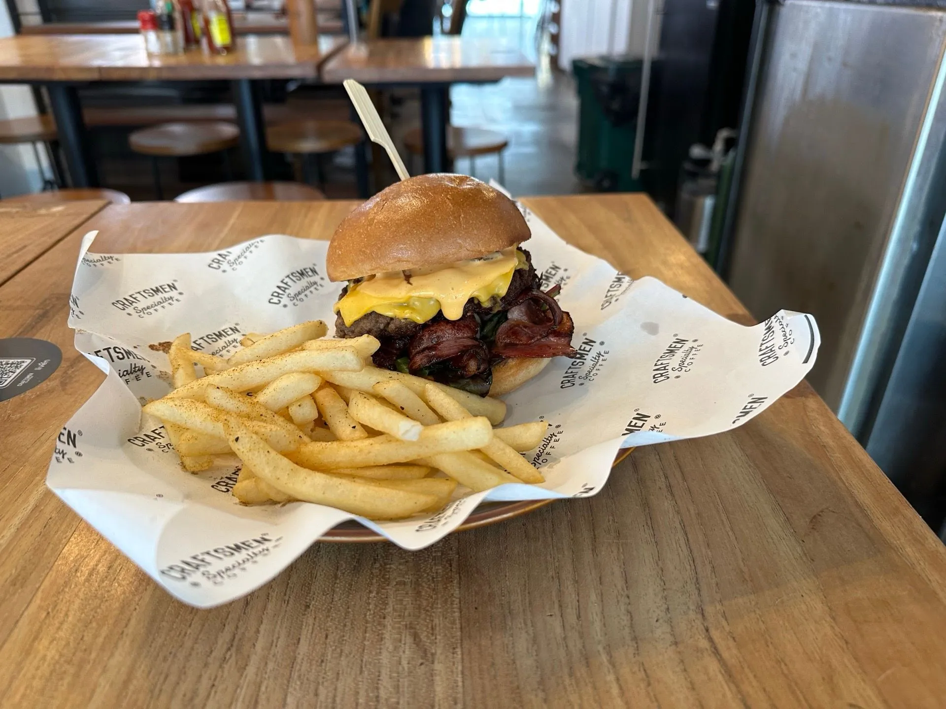 Classic Cheeseburger at Craftsmen Specialty Coffee Thomson
