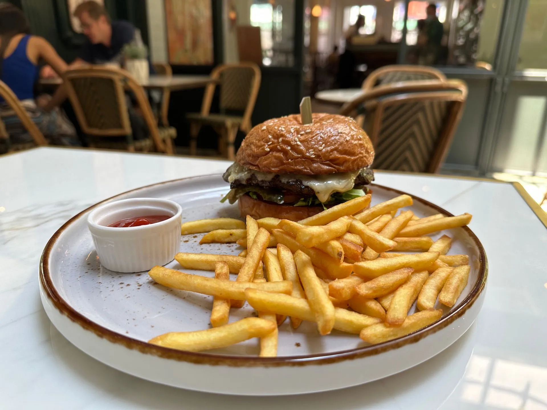 Gavroche burger at Cafe & Bar Gavroche