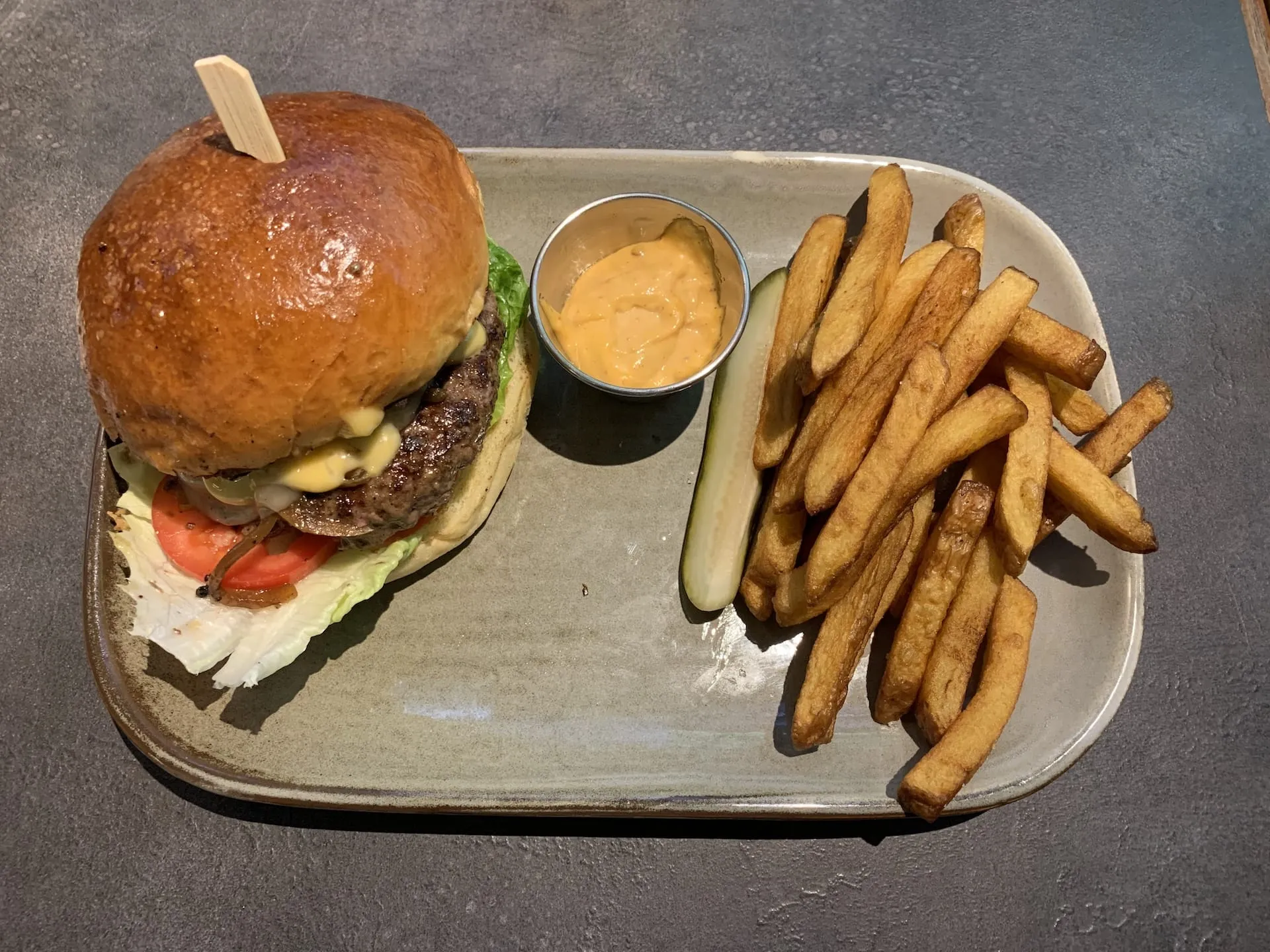 Grass-fed Beef Burger at Providore OUE Downtown