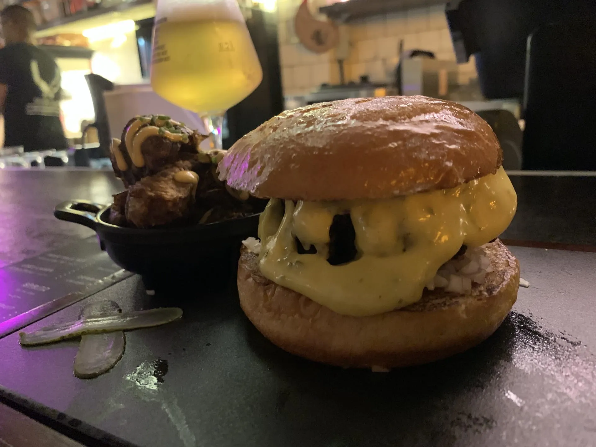 Handshake Burger at The Feather Blade