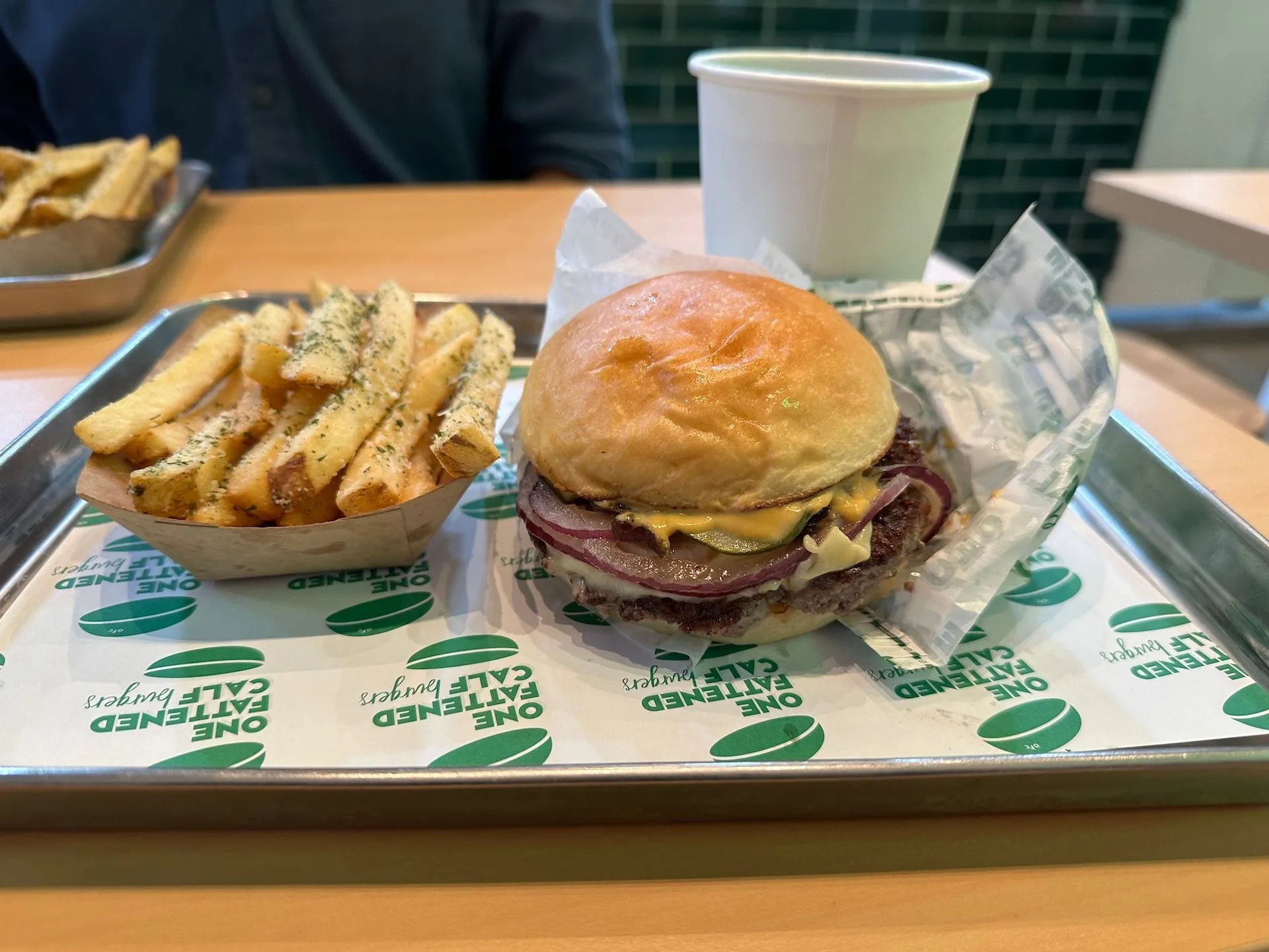 OFC Cheese Burger at One Fattened Calf