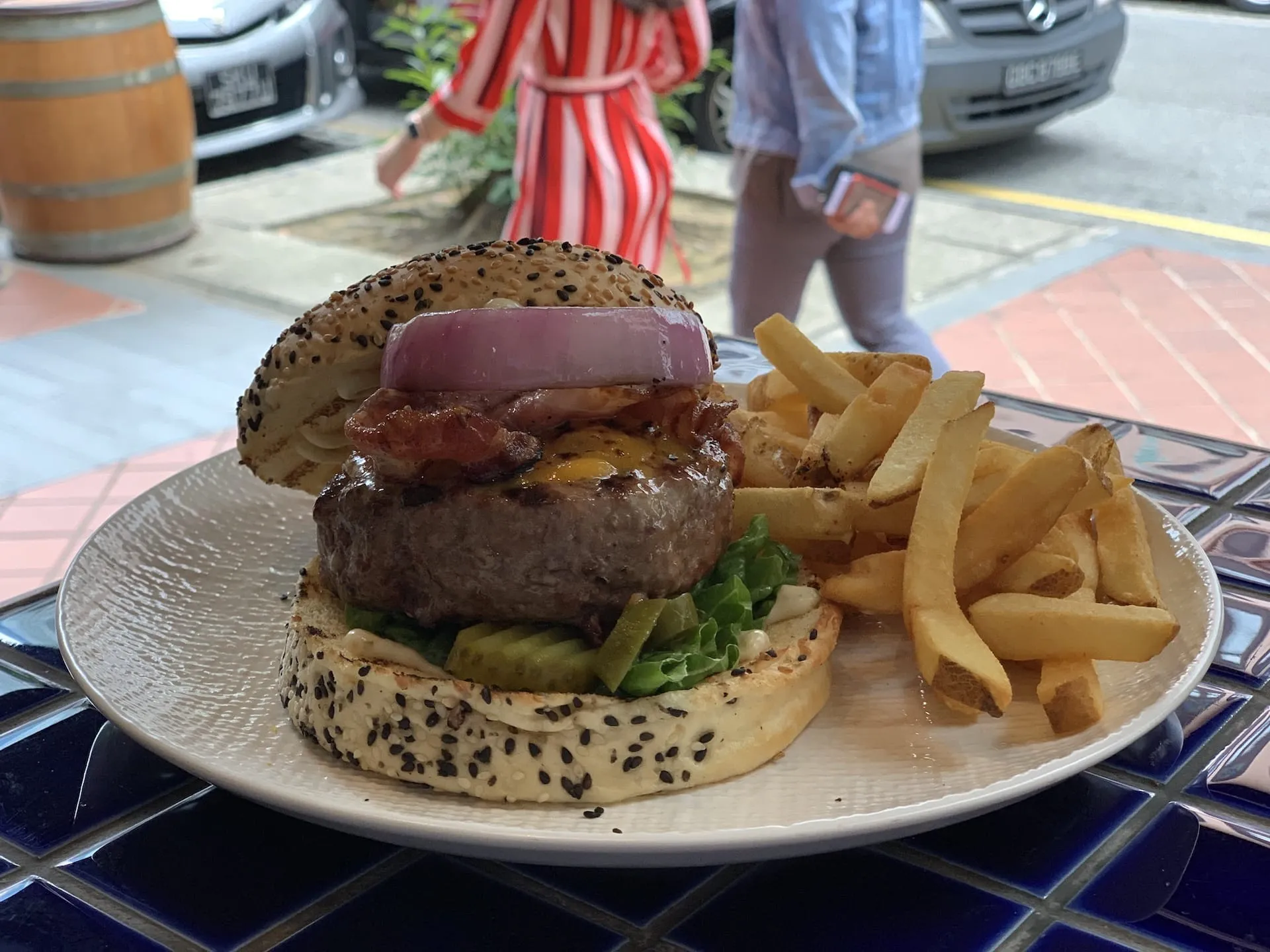 Signature Cheese Burger at The Market Grill
