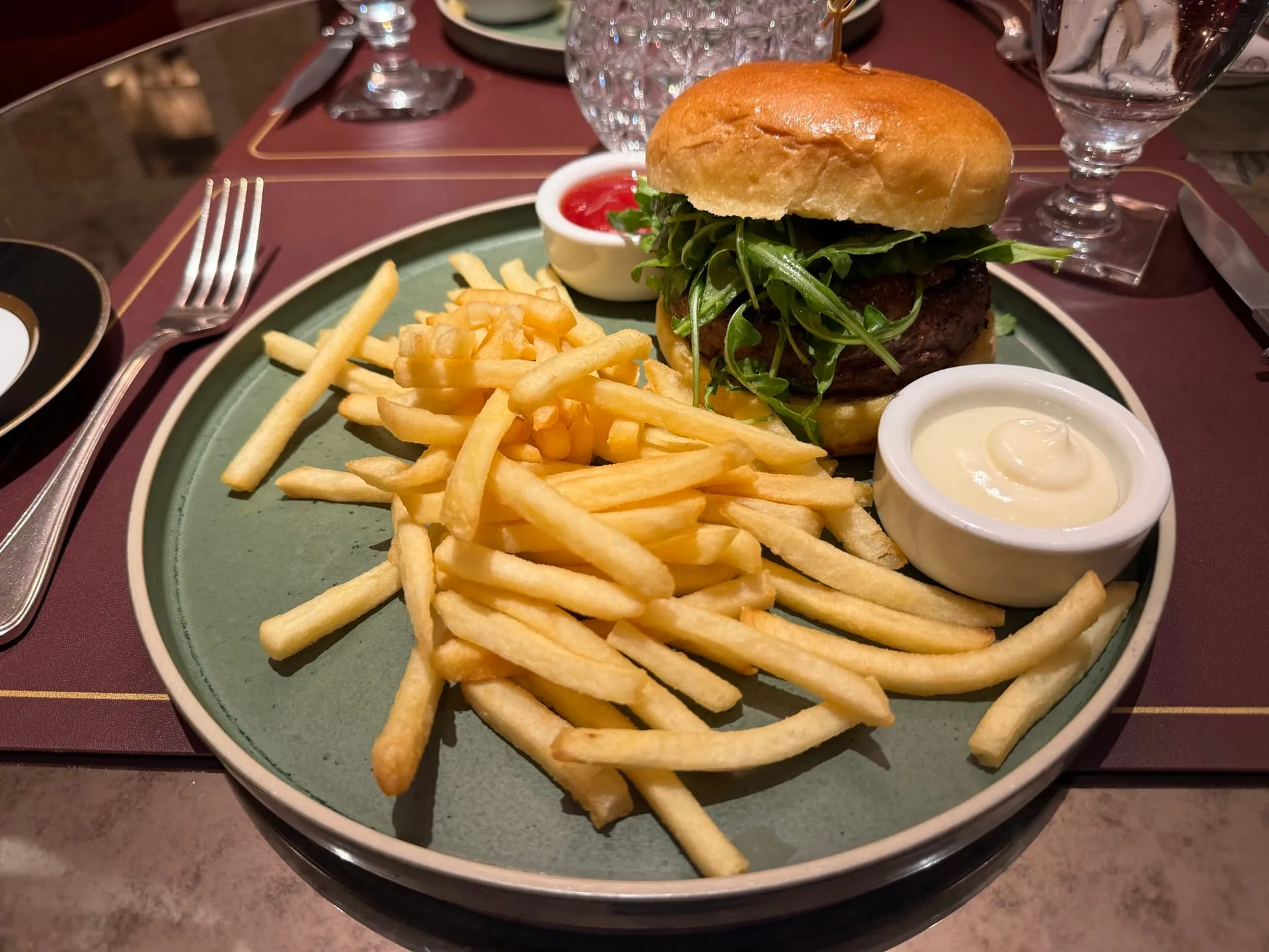 Signature Polo Bar Burger at Polo Bar Steakhouse