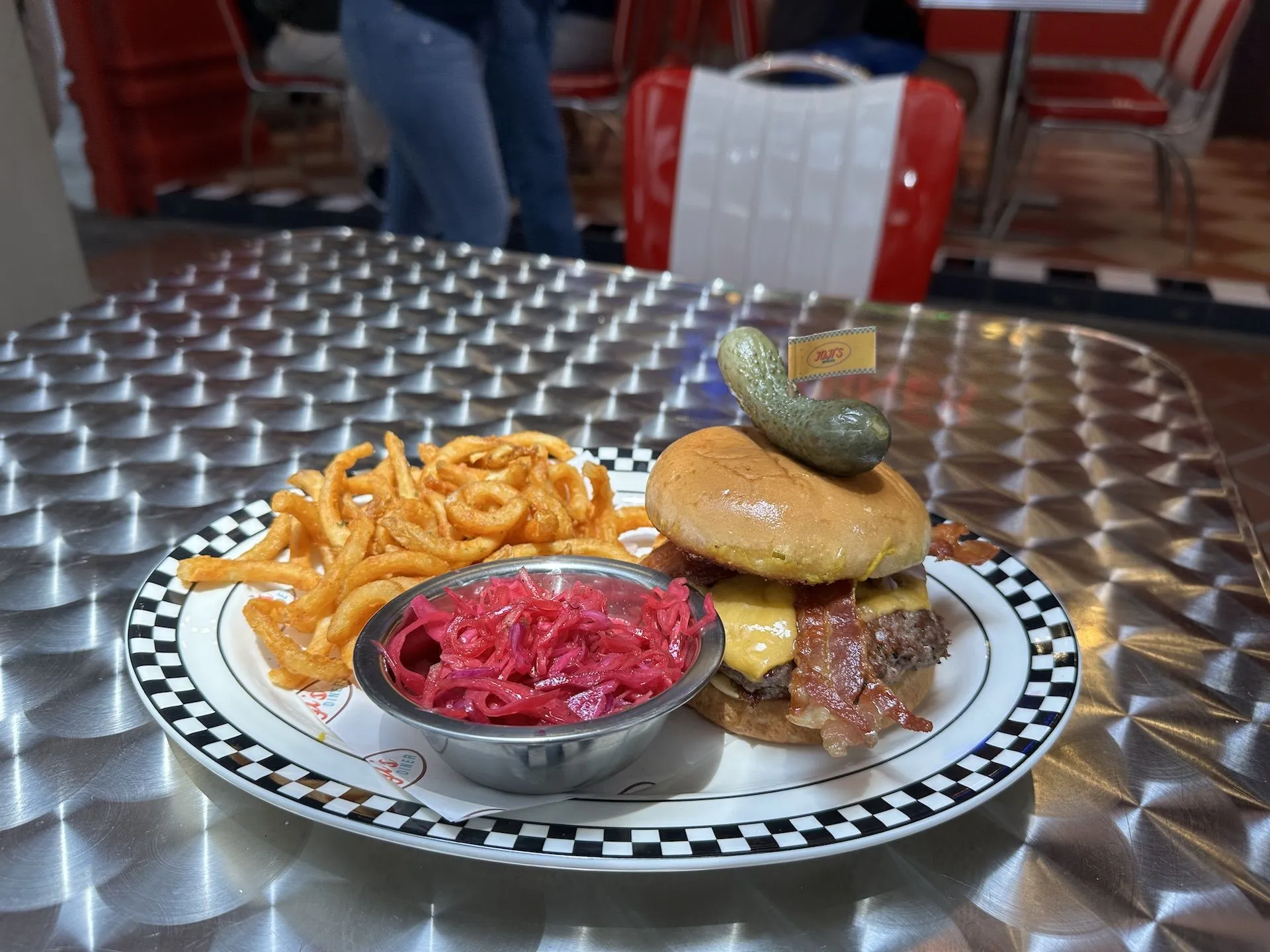 Smashed Burger at Joji's Diner Stanley