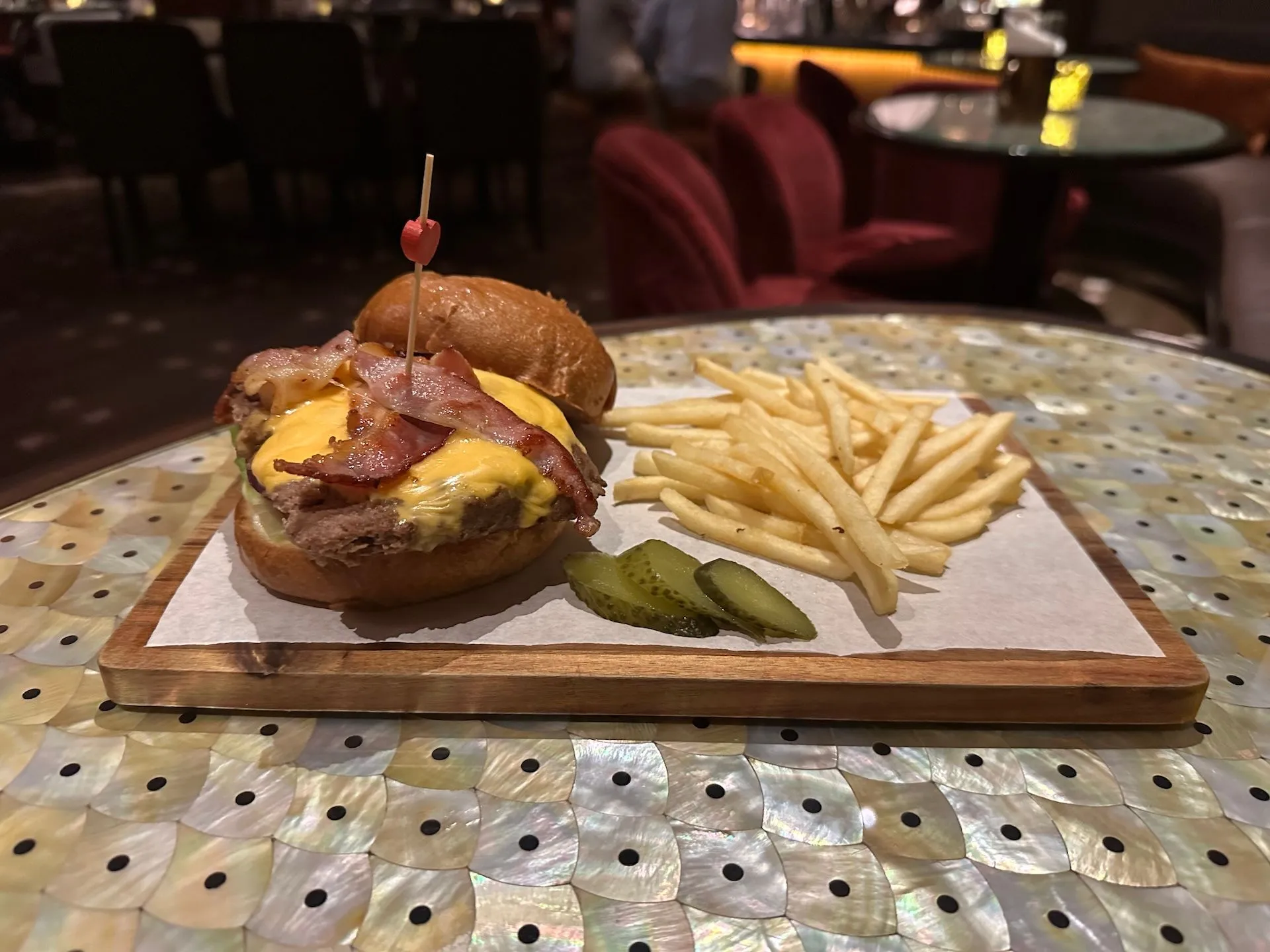 Wagyu Burger at Quaich Bar Wanderlust