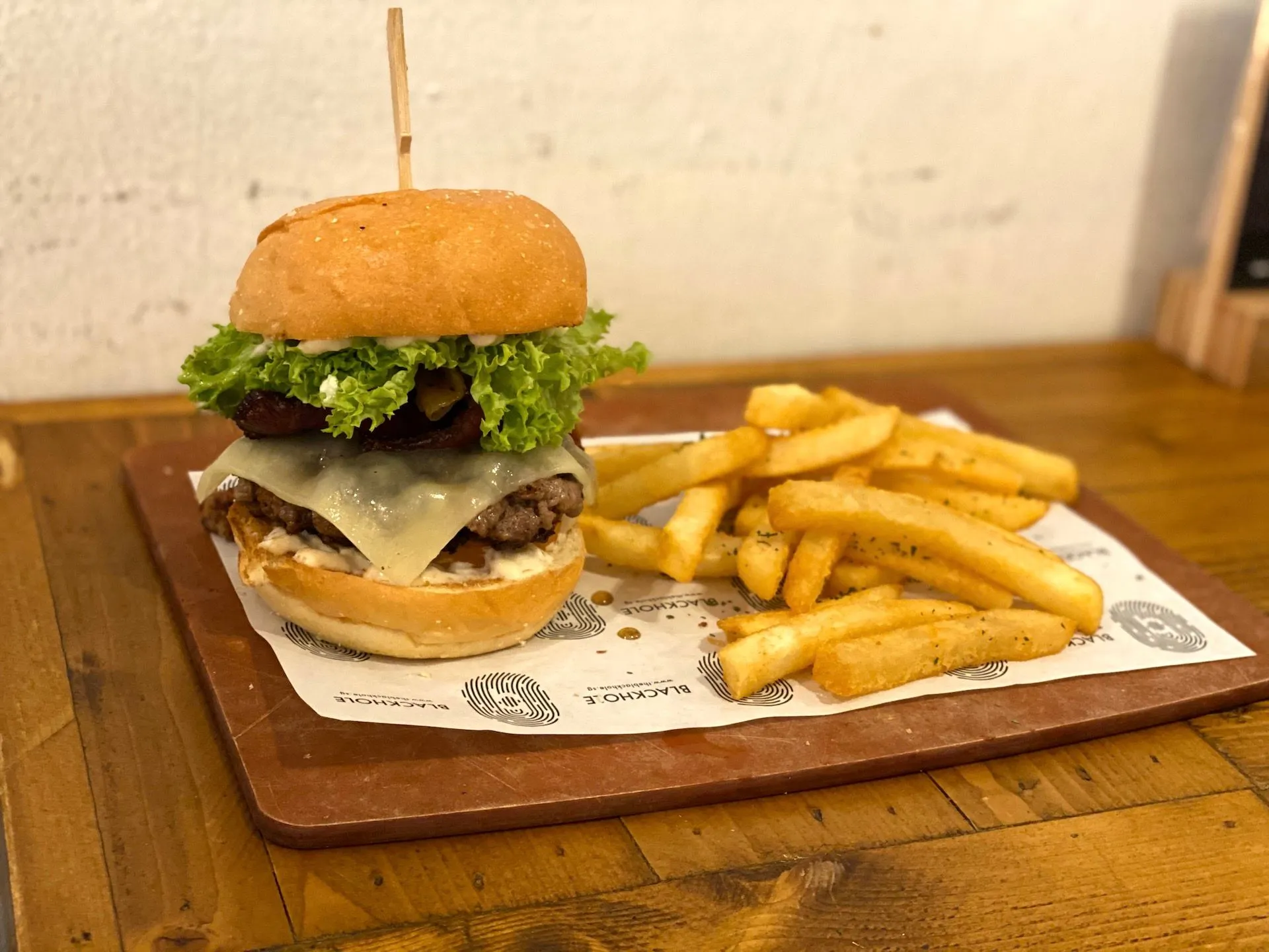 Beef Baconator at Working Title Burger Bar
